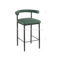 Kaschmir Full Green Lether Bar Stool